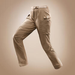 女式沙漠徒步旅行长裤 - 棕色丨DESERT 500