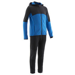 青少年体能保暖透气运动套装 S500 - 黑色/蓝色