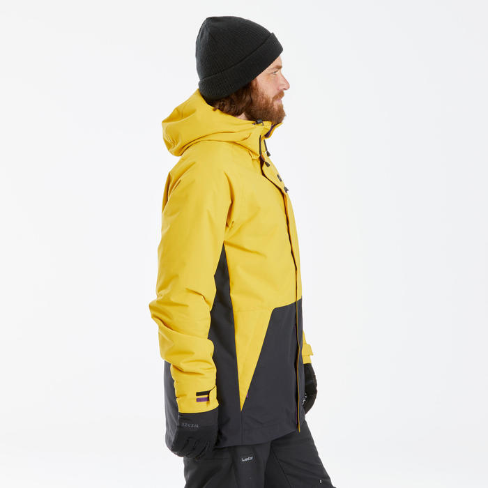 男式单板滑雪夹克 - SNB 100 Yellow
