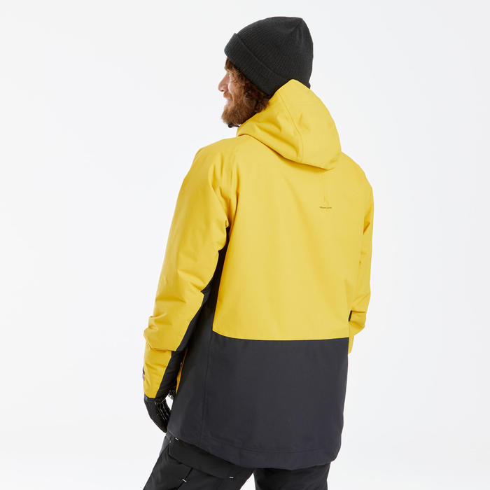 男式单板滑雪夹克 - SNB 100 Yellow