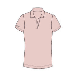 女士网球快干Polo衫 100 - 淡粉色