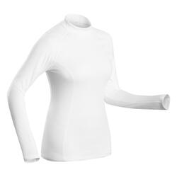 女式滑雪保暖内衣500 - white