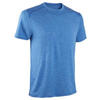 男式有氧健身圆领透气 T 恤 - 斑驳蓝色