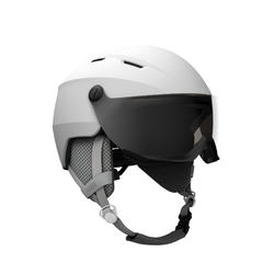 成人滑雪头盔 雪镜一体式 DOWNHILL H350 WHITE