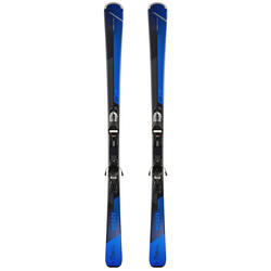 男式滑雪板带固定器DOWNHILL / BOOST 500 - BLACK AND BLUE