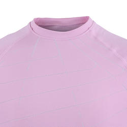 女童长袖亲肤运动衫 500 - 淡粉色