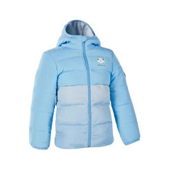 儿童山地徒步保暖夹克 -浅蓝色丨HIKE 500