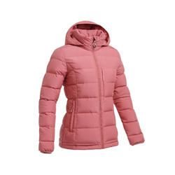 TREK 500 女式山地徒步羽绒保暖夹克 -9°C 粉色
