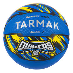 男式7号篮球(13岁及以上) R500 适用于初学者- 蓝色