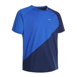 男式羽毛球T恤530 深蓝色