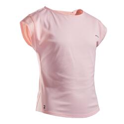 女童网球T恤TTS500-粉色