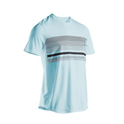 男士网球T恤TTS100 - 天蓝色