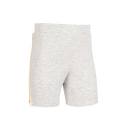 幼童体能短裤500系列 男女通用 - 灰色/黄色