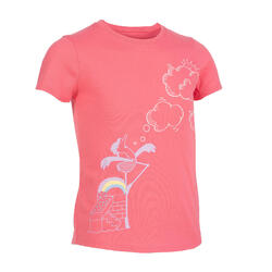 幼童体能短袖 T 恤 100 系列 男女通用 - 浅粉色