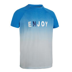 男童跑步/运动短袖T恤 AT 500 - 蓝色