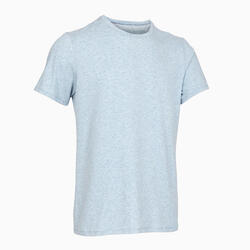 基础健身弹性棉 T 恤 - 蓝色