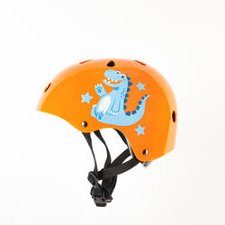 直排轮滑板滑板车自行车头盔Play 3 - Orange/Blue