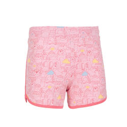 幼童体能短裤500系列 男女通用 - 浅粉色