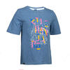 青少年山地徒步短袖 T恤 女童 -蓝色丨MH100