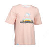 青少年山地徒步短袖 T恤 女童 -粉红色丨MH100