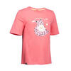 青少年山地徒步短袖 T恤 女童 -淡粉色丨MH100