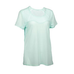 女式竞速徒步短袖 T恤 -绿色丨FH500