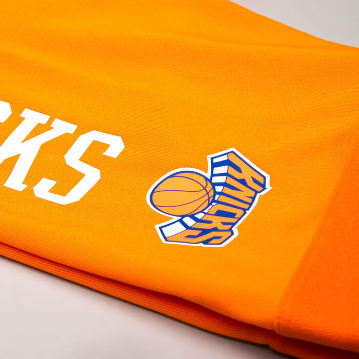男孩/女孩篮球紧身裤 Capri - 橙色/NBA 纽约尼克斯