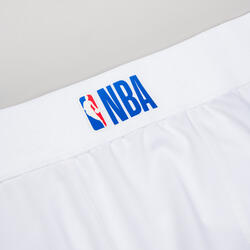 成人篮球紧身裤Capri - 白色/NBA 布鲁克林篮网