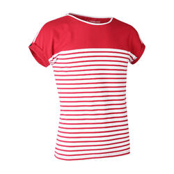 女式航海短袖T恤100 - Red