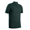 男士温和天气短袖Polo衫500-深绿色