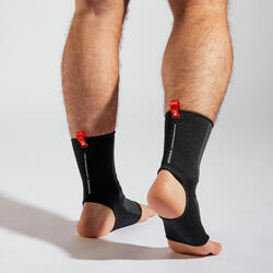 成人搏击运动脚踝支撑附件 - 黑色/红色
