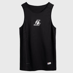 男式篮球运动紧身衣UT500 - 黑色/NBA洛杉矶湖人