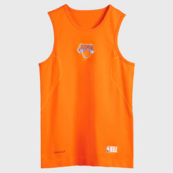 儿童篮球运动紧身背心UT500 - 橙色/NBA纽约尼克斯