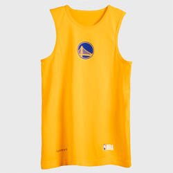 儿童篮球运动紧身衣- 黄色/NBA 金州勇士