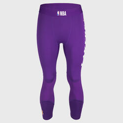 成人篮球紧身裤Capri - 紫色/NBA 洛杉矶湖人