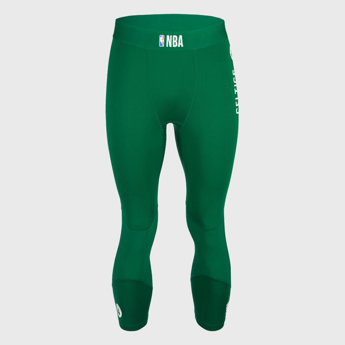 成人篮球紧身裤Capri - 绿色/NBA 波士顿凯尔特人