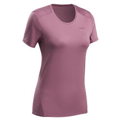 女式山地徒步短袖 T 恤 MH100