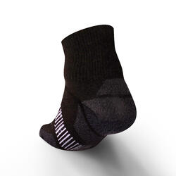 环保设计跑步中筒袜RUN900-黑色