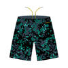 男式长款泳裤- Swimshort 100 Long - All Flow Green