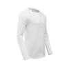 男式基础健身长袖 T 恤 100 系列 - 白色