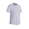 女式基础健身直筒 T 恤 - 紫色