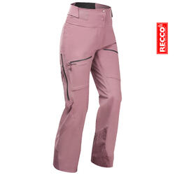 女式滑雪衬垫长裤Freeride FR500 - rose