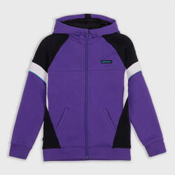 男孩/女孩篮球夹克J500 - 紫色/黑色