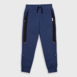男孩/女孩篮球裤P500 - 海军蓝/黑色