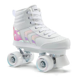 四轮溜冰鞋100 青少年款 - 白色