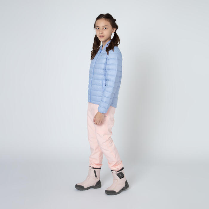 青少年雪地徒步保暖夹克 紫色丨SH500