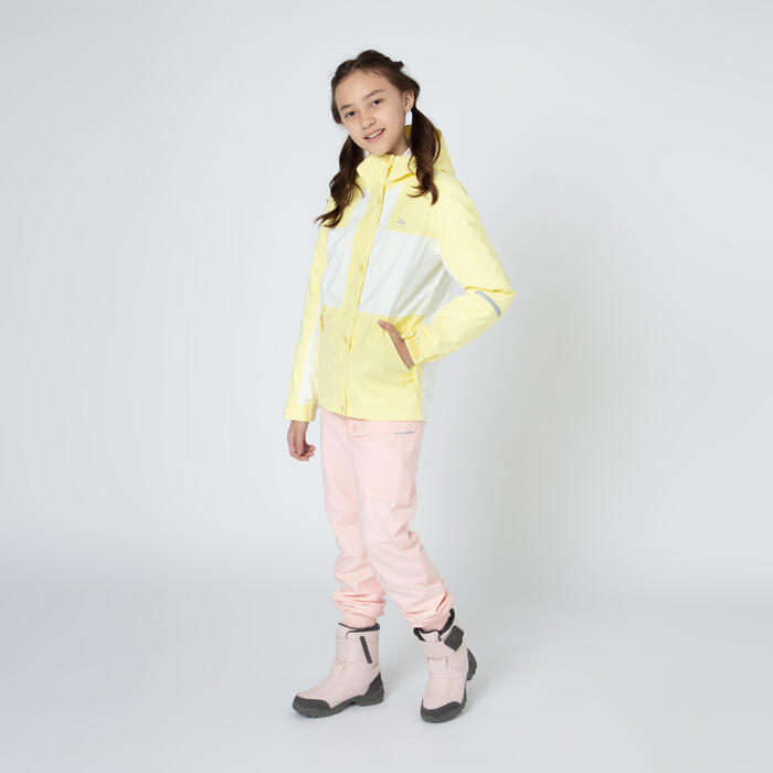 青少年雪地徒步保暖夹克 黄色丨SH500