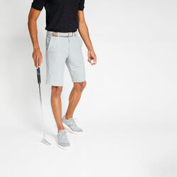 男士温暖天气高尔夫短裤500-灰色