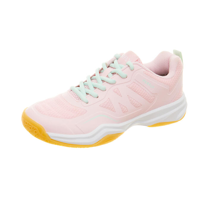 青少年羽毛球鞋BS 500 淡粉色
