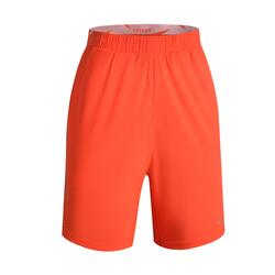 成人男士羽毛球短裤 990 橘彤色